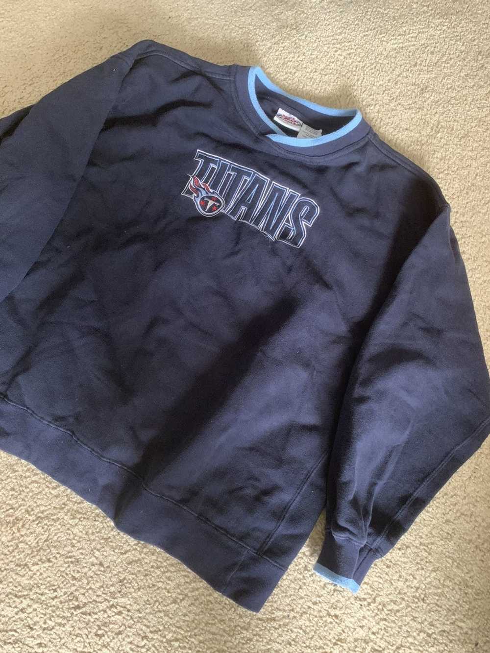 CustomCat Tennessee Titans Sword Vintage NFL Crewneck Sweatshirt White / 2XL