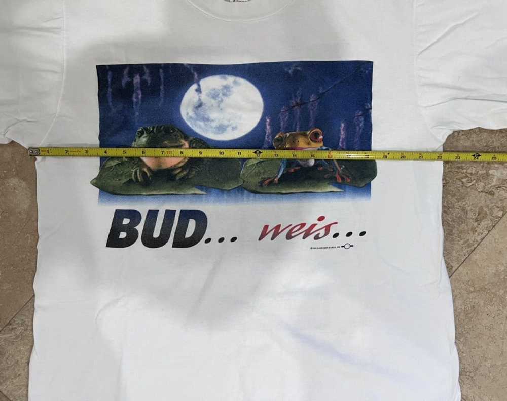 Budweiser × Vintage 1995 Budweiser BUD Frog Size … - image 8