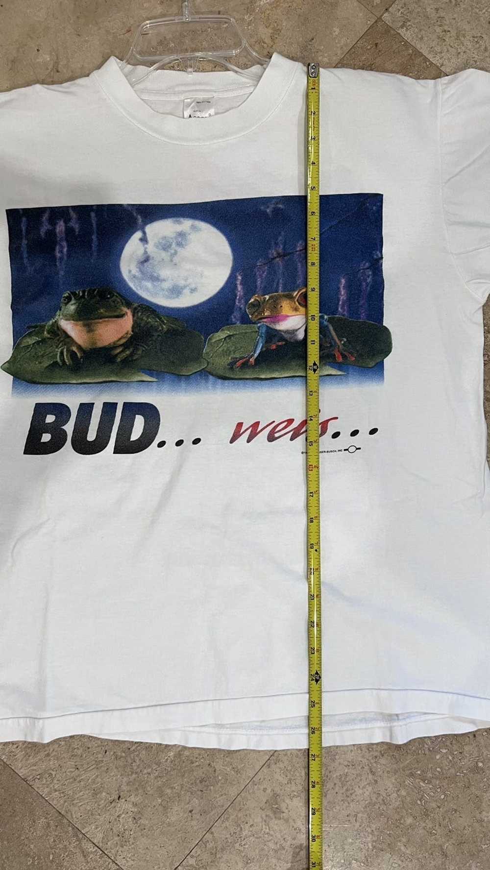 Budweiser × Vintage 1995 Budweiser BUD Frog Size … - image 9