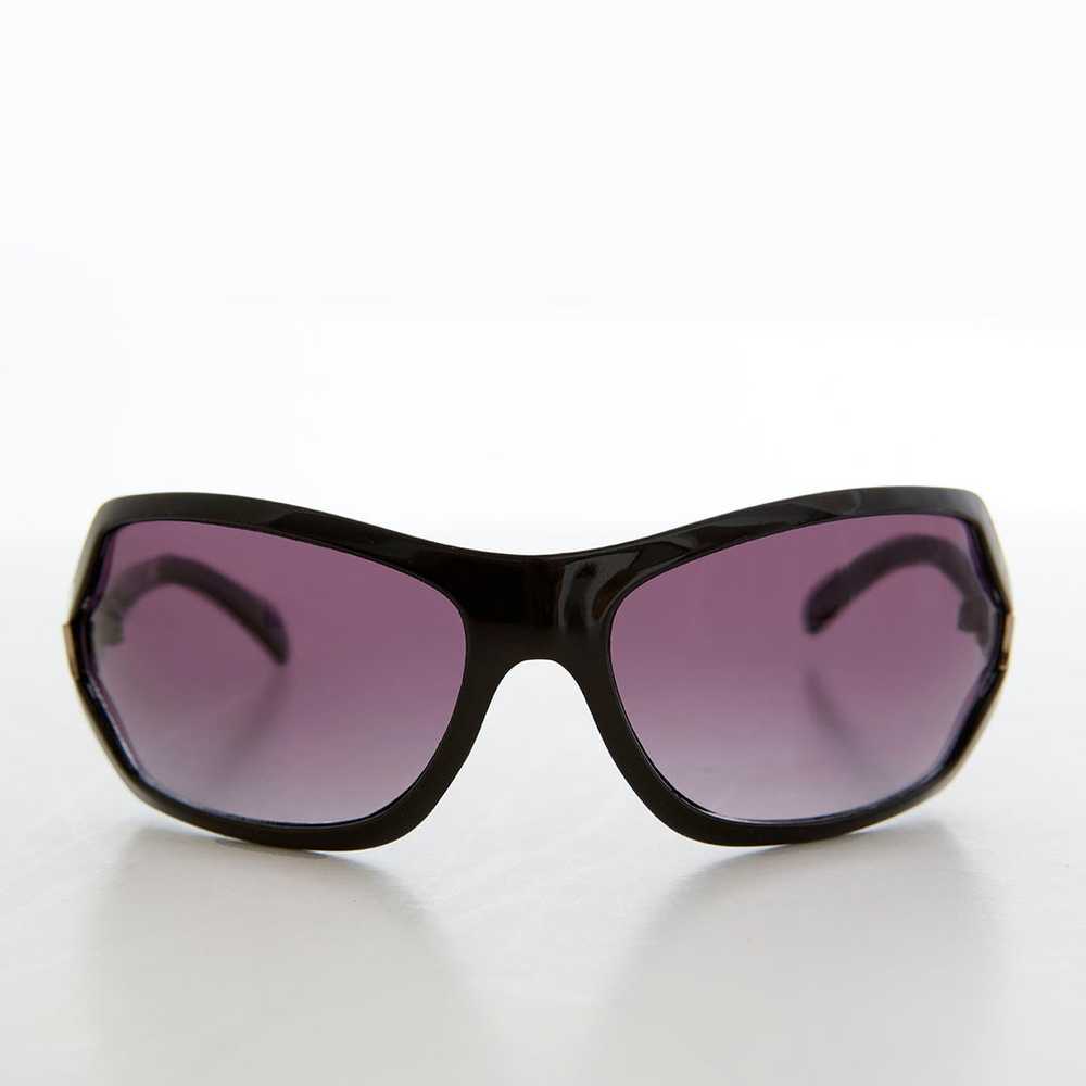 Curved Wrap Vintage Sunglasses - Joni - image 1
