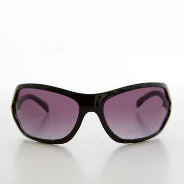 Curved Wrap Vintage Sunglasses - Joni - image 1