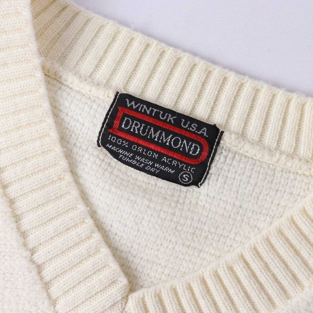 Vintage Vintage Drummond Knit Short Sleeve Sweate… - image 4