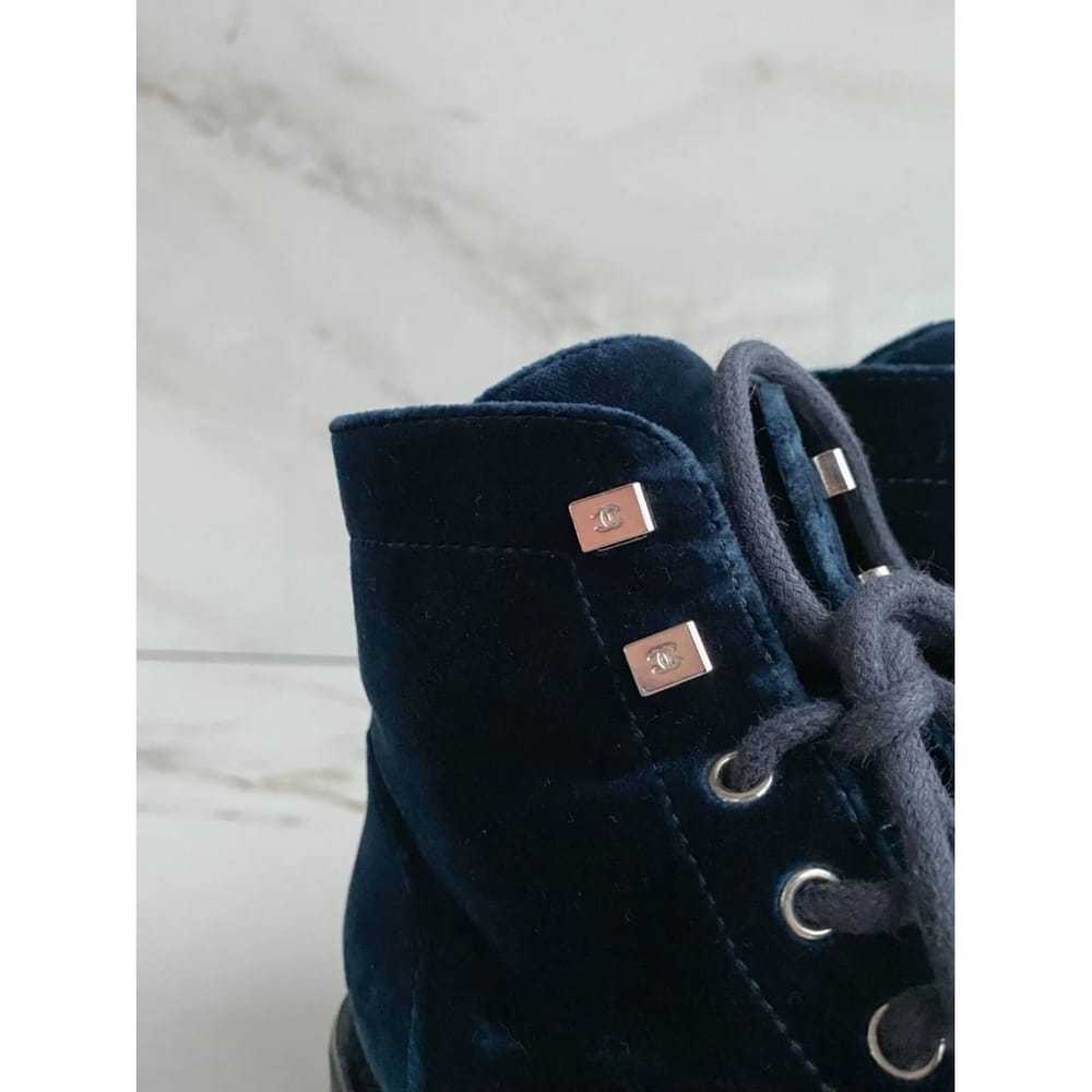 Chanel Velvet ankle boots - image 6