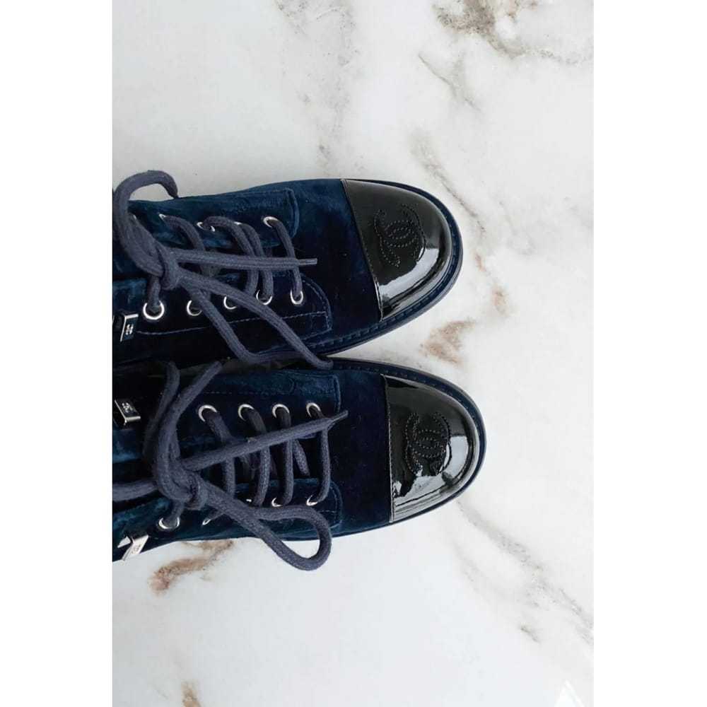 Chanel Velvet ankle boots - image 7