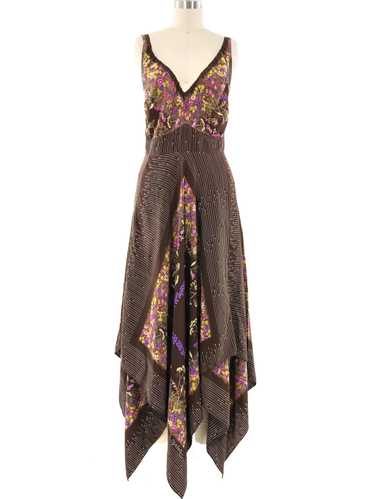 Ted Lapidus Scarf Print Tank Dress