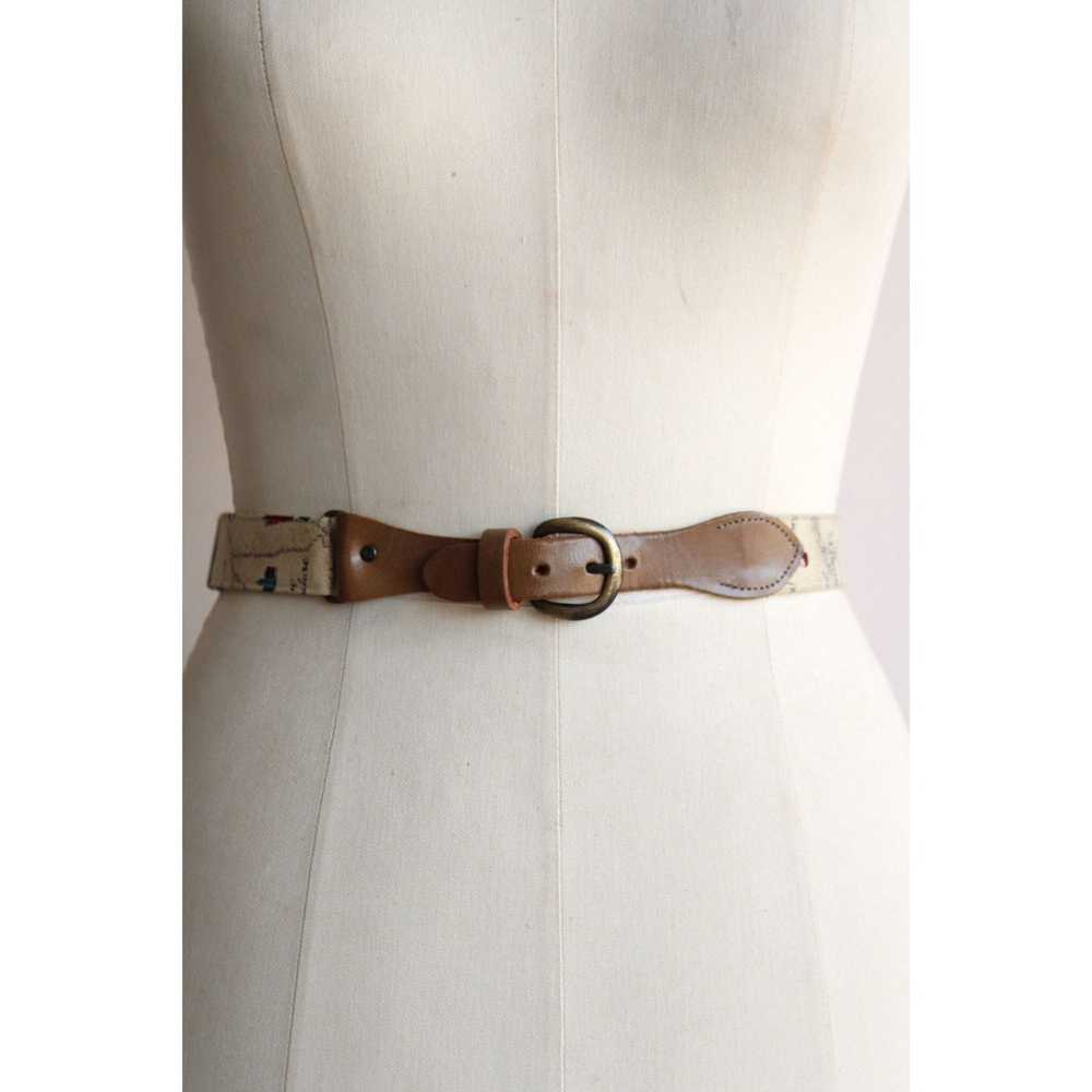 Vintage 1950s Novelty Print Dress with Belt and P… - image 9