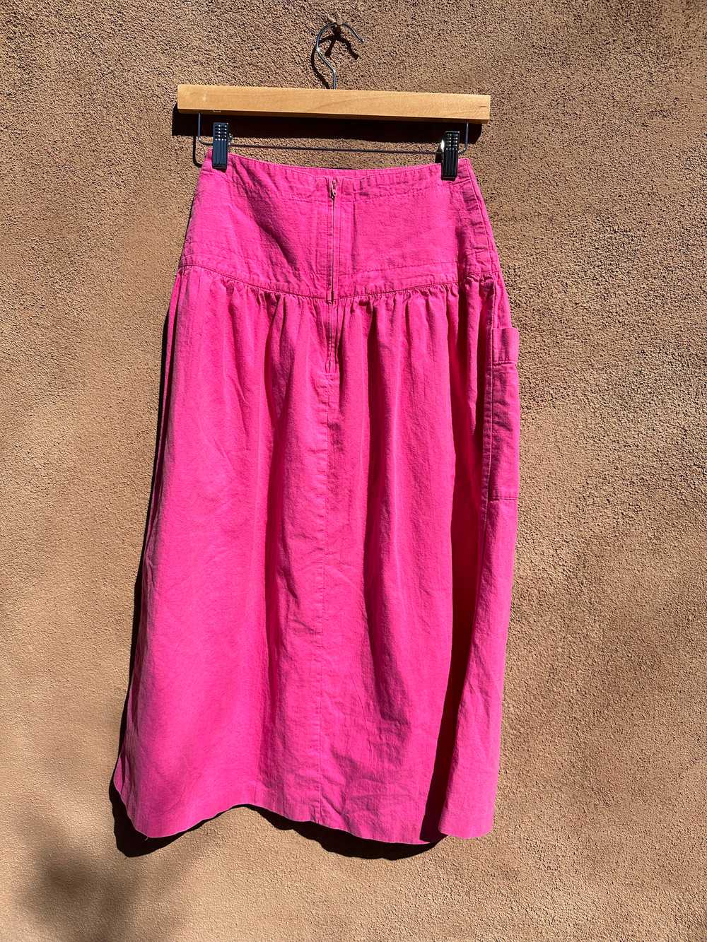 1980's Pink Midi Skirt - image 3