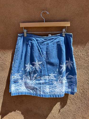 Palm Tree Print Skort