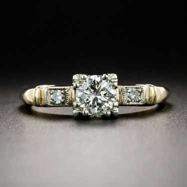 Mid-Century .40 Carat Diamond Engagement Ring