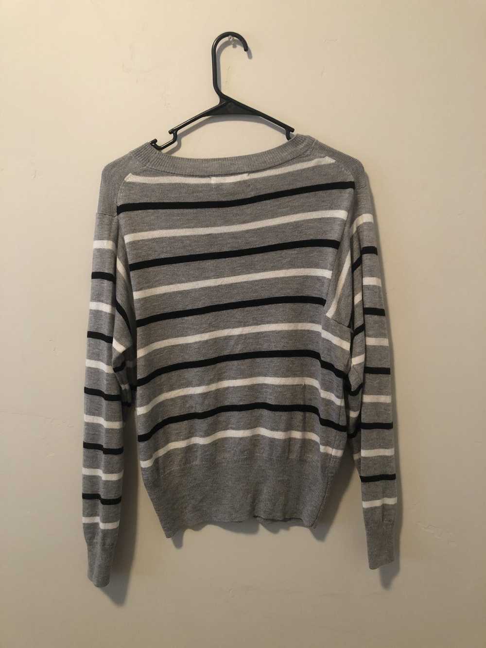 Streetwear Grey Striped Sweater x Lightweight - image 2