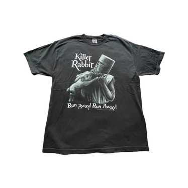 Monty Python Killer Rabbit Black T-Shirt Tee Liquid Blue