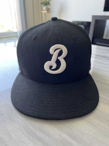 Vintage 1990s Birmingham Barons New Era Fitted Wool Black Hat Cap 7 1/2  Made USA