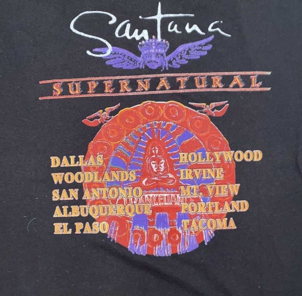 Band Tees × Rock Tees Vintage Carlos Santana tour… - image 5