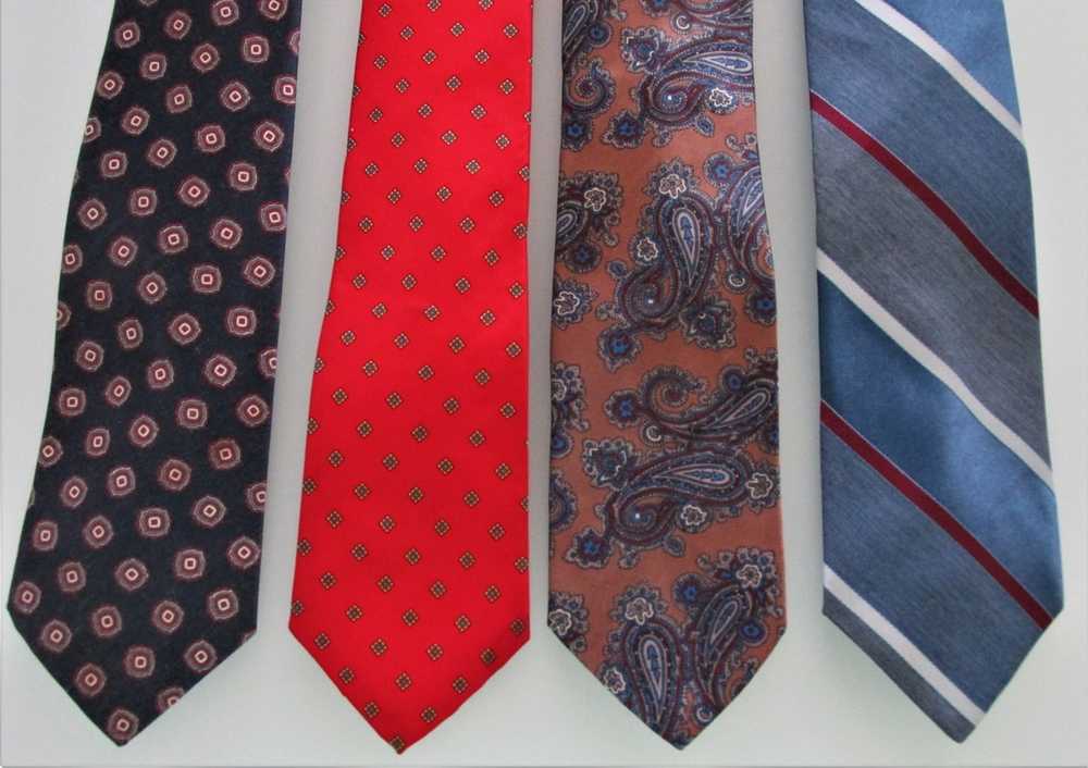 Other Vintage Assorted Men's Ties Lot of 4 - image 2