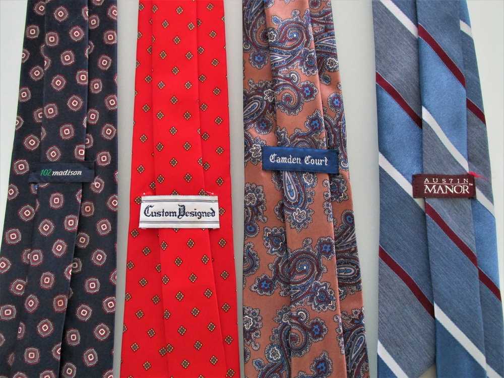 Other Vintage Assorted Men's Ties Lot of 4 - image 4