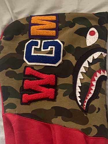 bape red camo hoodie - Gem