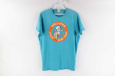 Vintage Single Stitch Hollister Cotton T-Shirt Great Tag Blue Medium Hawaii