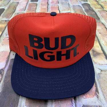 Concept One Accessories Budweiser Bud Light Beer Men's Anheuser-Busch Retro Adjustable Hat Cap - Royal Blue/White, Size: One Size