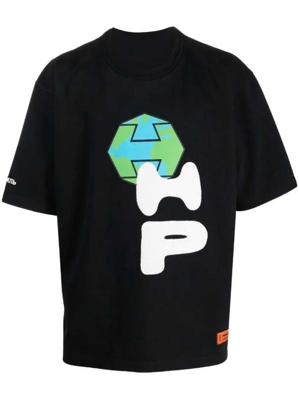 Heron Preston Heron Preston Spray Globe Tee Shirt - image 1