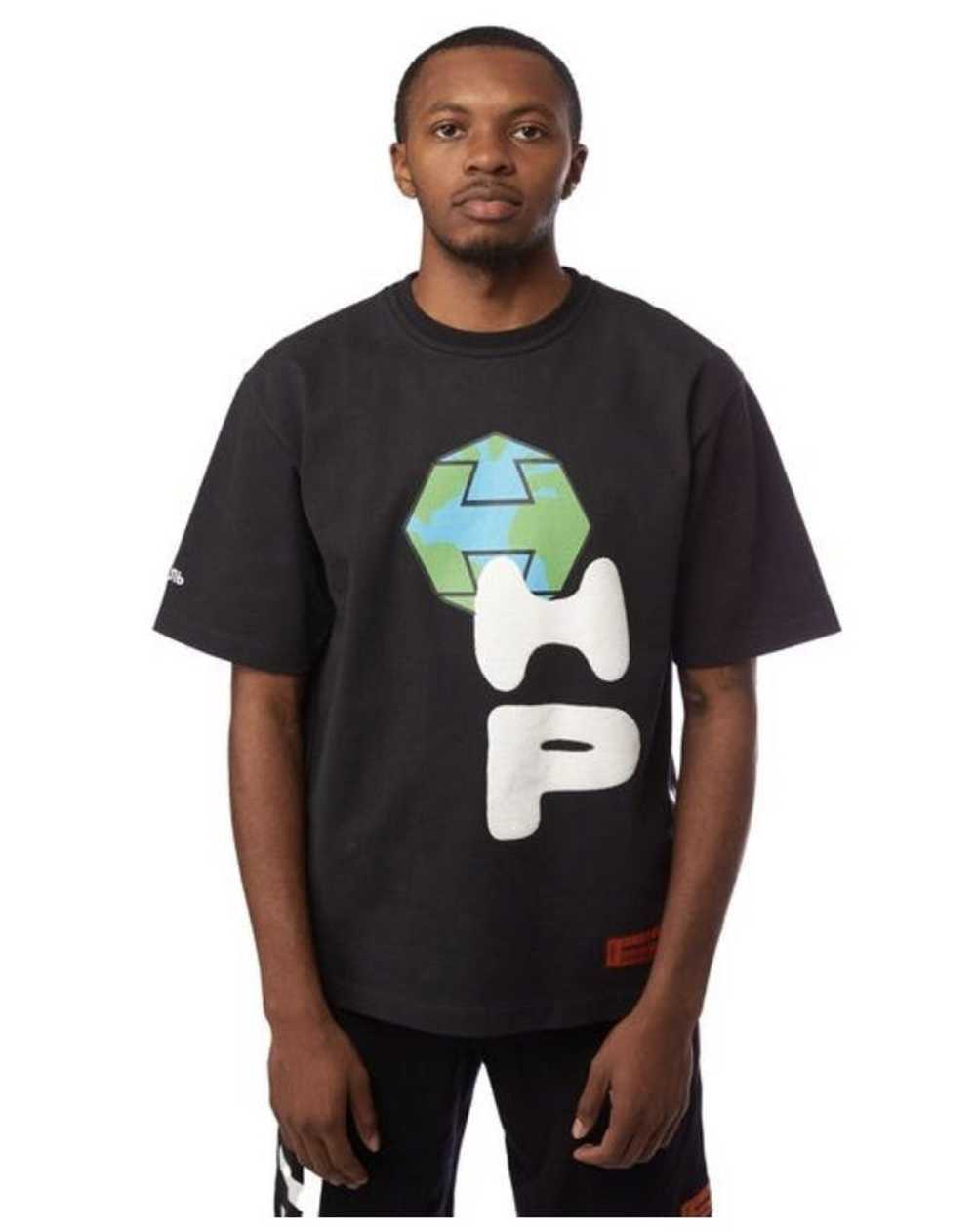 Heron Preston Heron Preston Spray Globe Tee Shirt - image 2