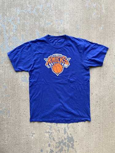 Kristaps Porzingis New York Knicks NBA Womens Size XS Blue 3/4 Sleeve Shirt  NEW 