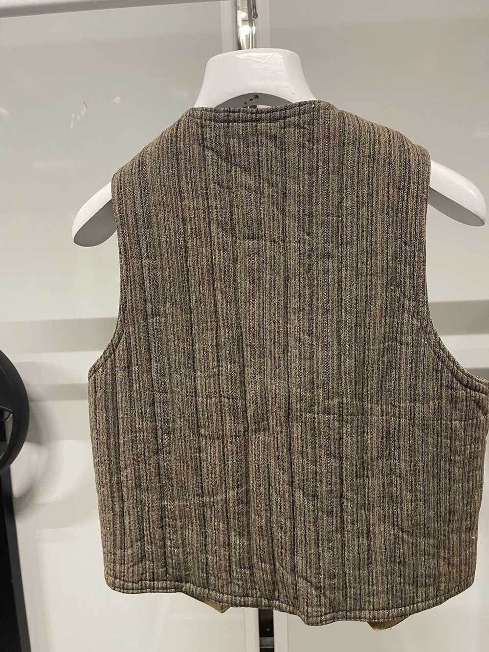 Vintage 70s Woden Stripped Vest - image 7