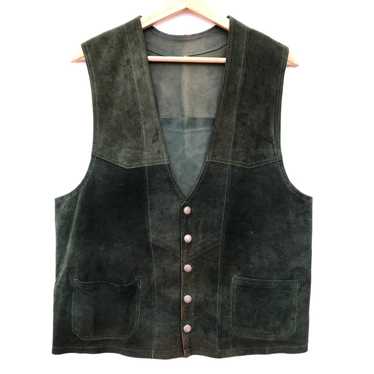 Japanese Brand Unbrand Vintage Vest Leather - image 1