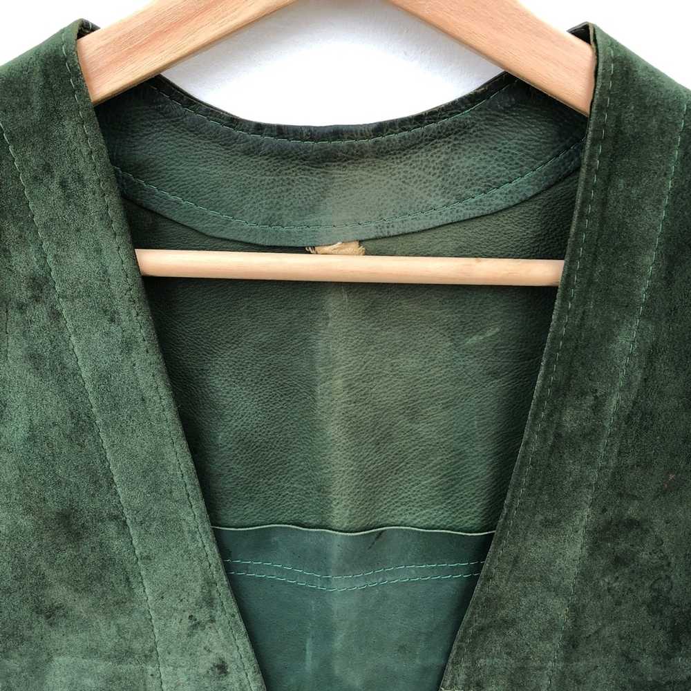 Japanese Brand Unbrand Vintage Vest Leather - image 6