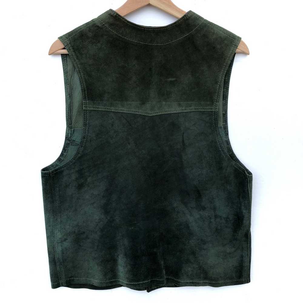 Japanese Brand Unbrand Vintage Vest Leather - image 7