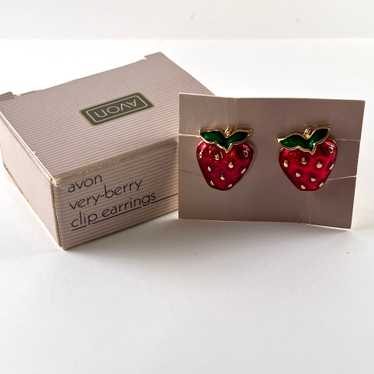 1990 Avon Very-Berry Earrings - image 1