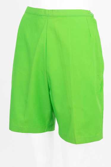 1960s Lime Bermuda Shorts