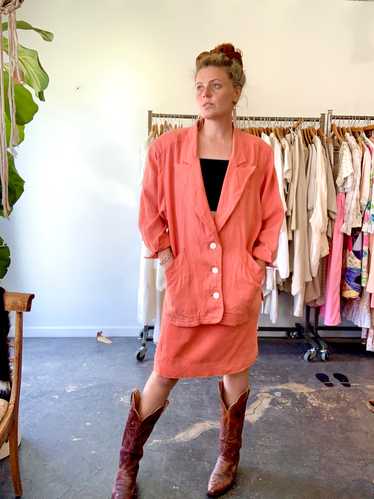 Vintage peach skirt suit - Gem