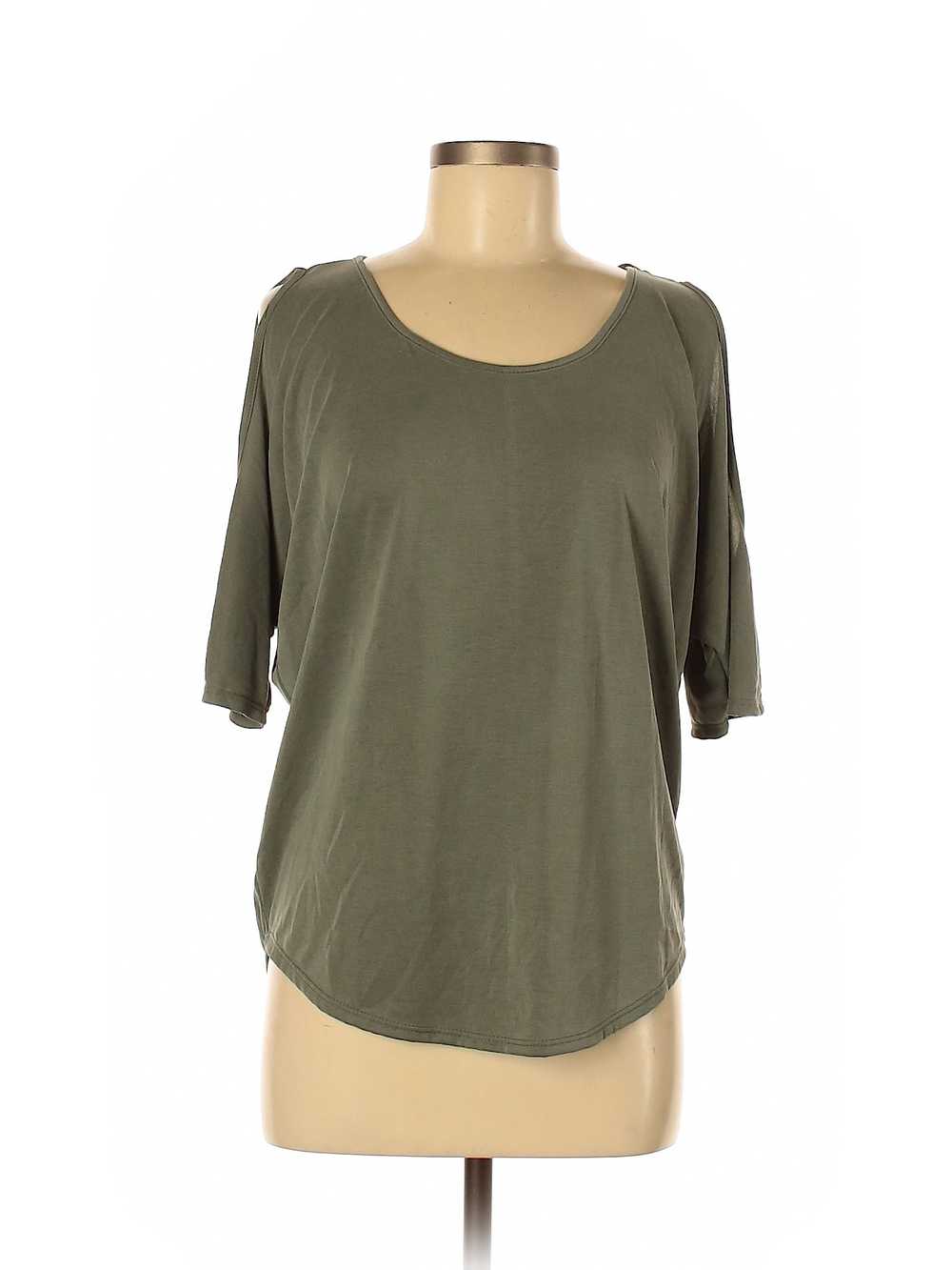 Green Envelope Women Green 3/4 Sleeve Top M - image 1