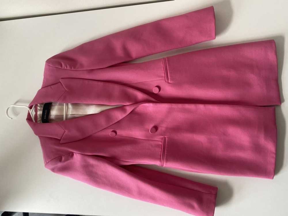 Zara Long Pink Zara Blazer - image 1