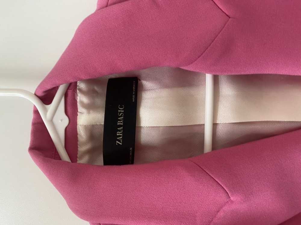 Zara Long Pink Zara Blazer - image 2