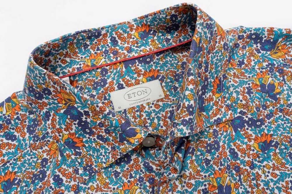 Eton eton floral shirt - image 6