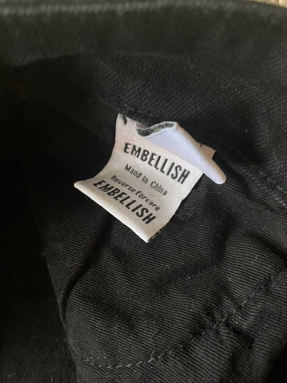 Embellish Embellish Black Vintage Wash Strip Denim - image 7