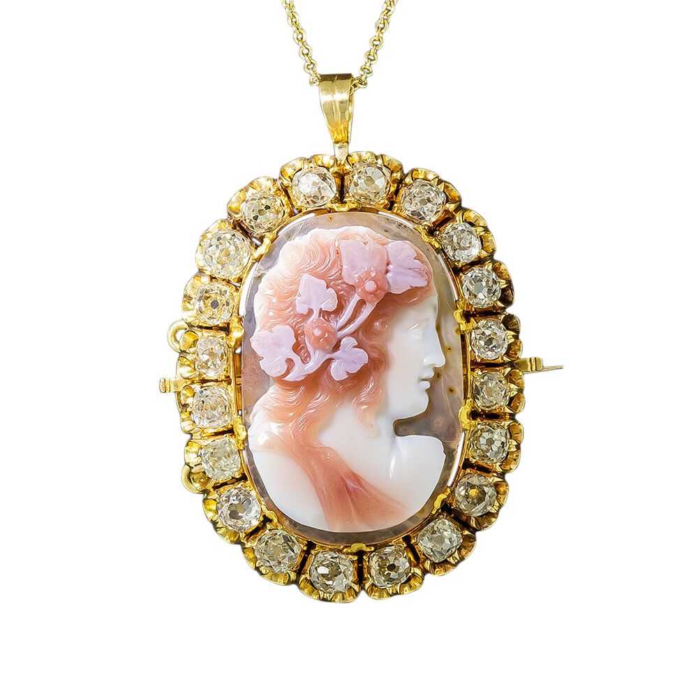 Late Georgian/Early Victorian Hardstone Cameo and… - image 3