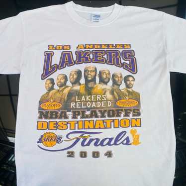 LA Los Angeles Lakers Playoffs 2004 Desination Finals NBA Men's T-Shirt  Size 2XL