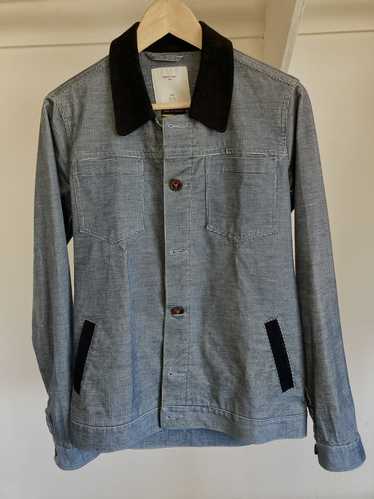 Percival Nelson Jacket in Box Cord Blue