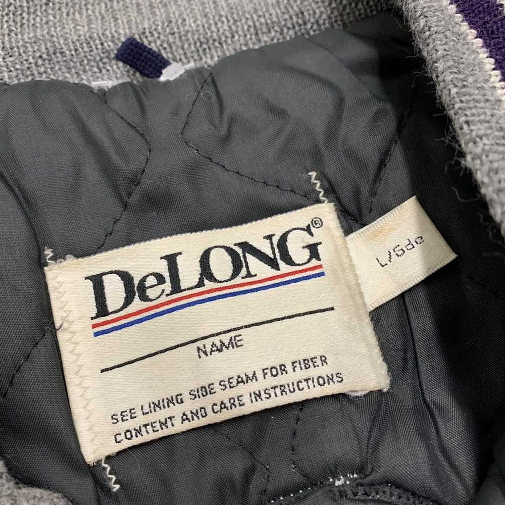 Delong × Varsity Jacket × Vintage Vintage varsity… - image 4