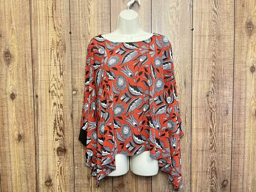 Vintage Womens Cato Batwing Rust Orange Brown Pai… - image 2