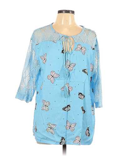 Vintage Misslook Butterfly Print Blouse Size S