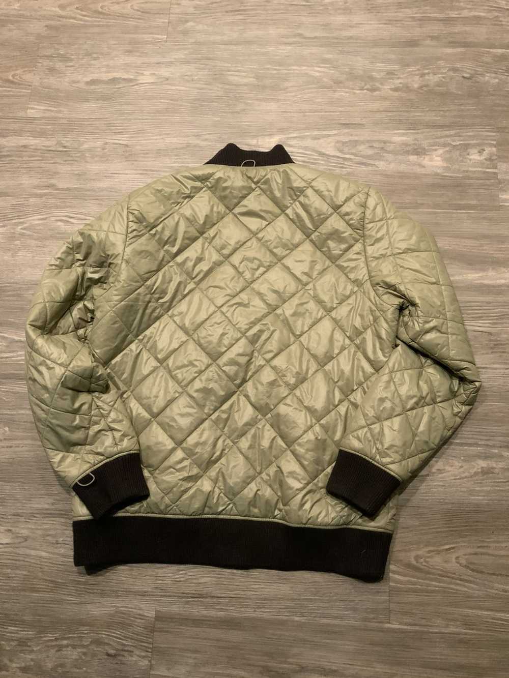 Nike Nike Green Quilted Puffer Reversible Bomber … - image 2