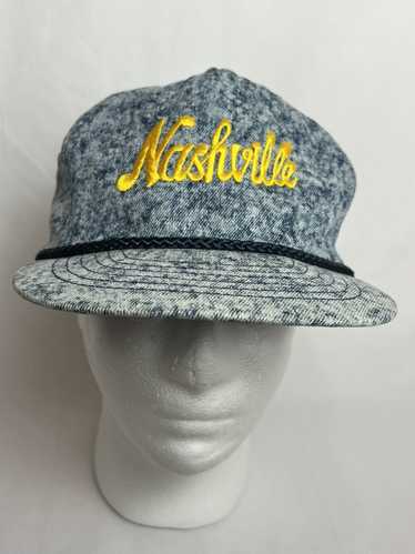 Other Nashville Vintage Acid Wash Denim Snapback H