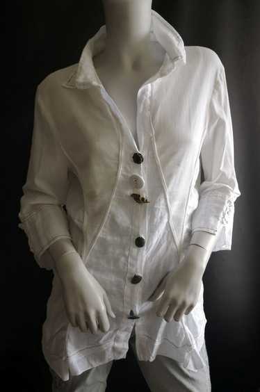 Vintage ELISA CAVALETTI stylish White Shirt size M