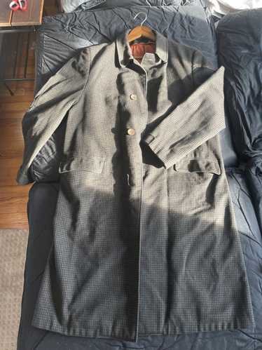 Vintage Vintage Gingham Wool Overcoat Sherlock Sty