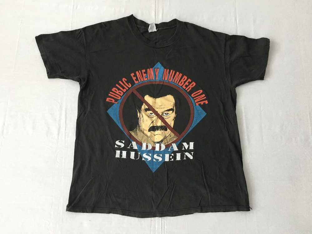 Made In Usa × Tour Tee × Vintage Vtg 80s Saddam H… - image 2