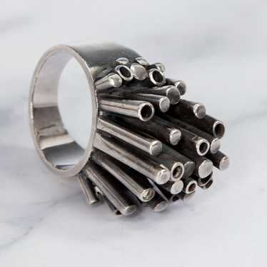 Uni David Andersen Modernist Sterling Ring INV. M… - image 1