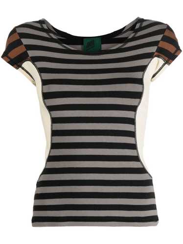Jean Paul Gaultier Pre-Owned 1980s striped round-… - image 1